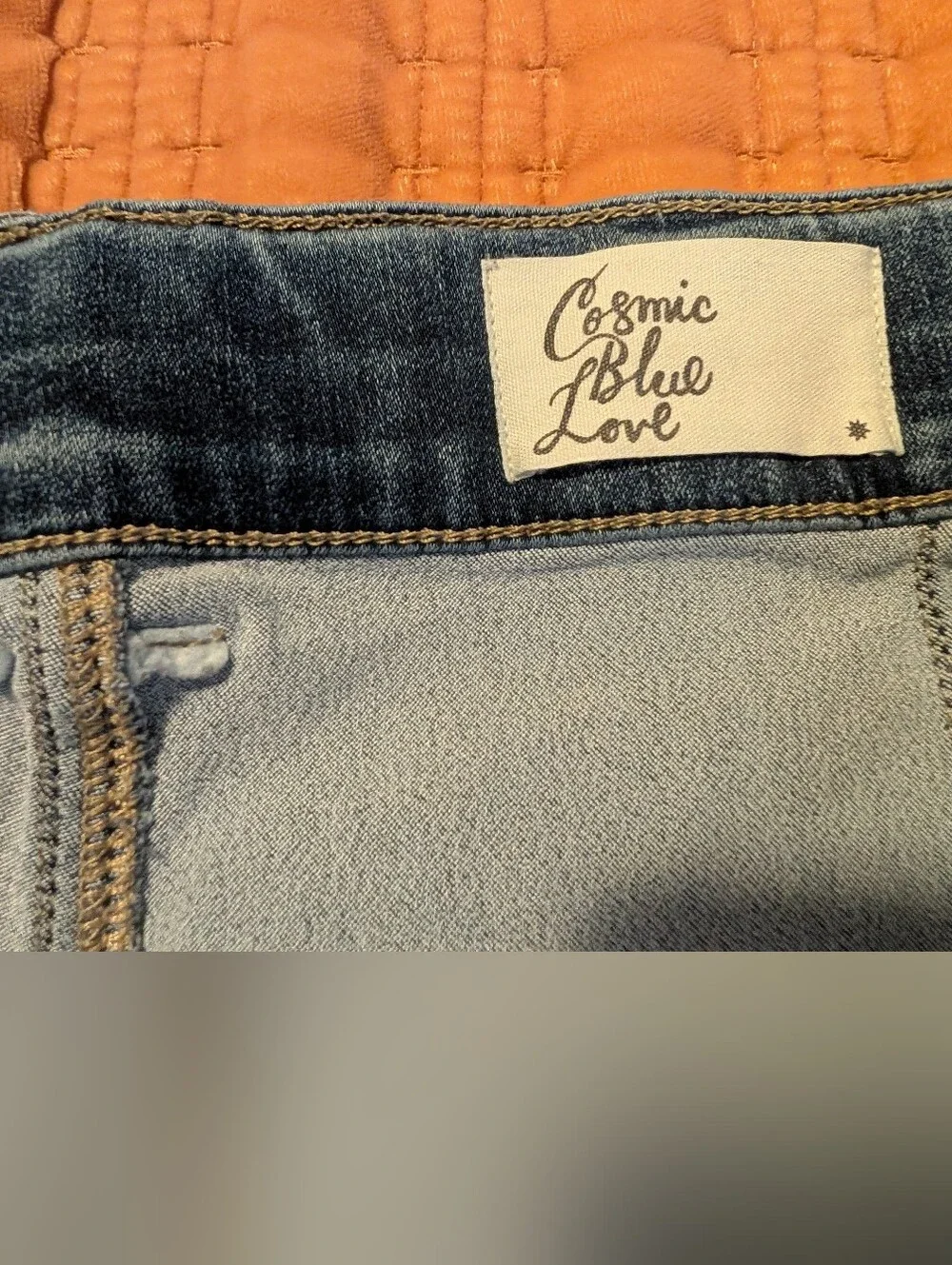 Denim Pocket Womens Shorts - Dark Blue